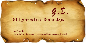 Gligorovics Dorottya névjegykártya