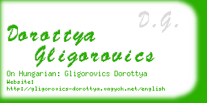 dorottya gligorovics business card